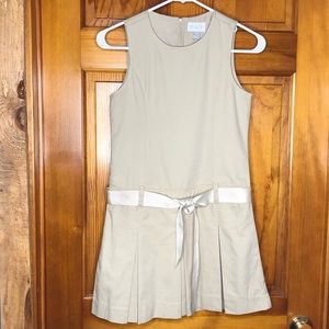 Beige school uniform sleeveless dress The Children’s Place size 10